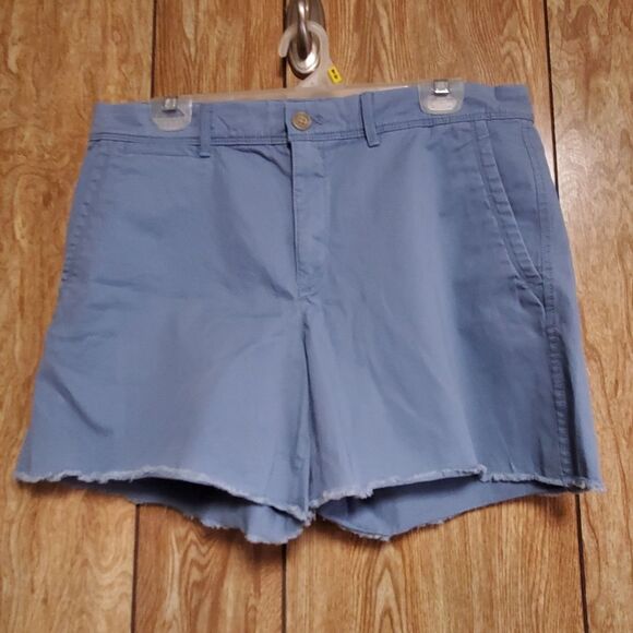 Banana Republic Factory | Light Blue Raw Hem Shorts | Size 10 - Picture 1 of 4